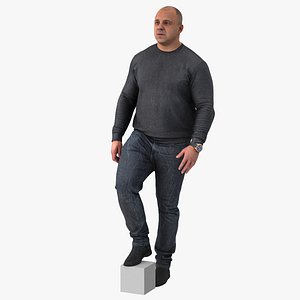 3D Arnold Casual Autumn Interacting Pose 04 model