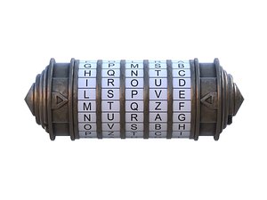 Cryptex low-poly 3D model