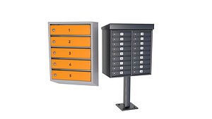 3D Mailboxes Block