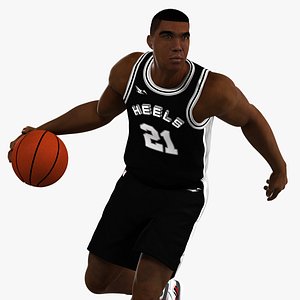 Black Basketball Player HQ 004