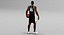 Schwarzer Basketball-Spieler HQ 004