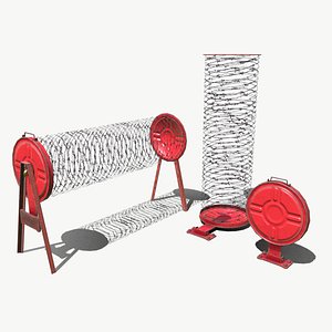 barbed wire 3D model