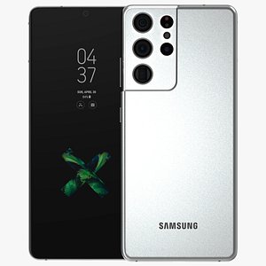 Samsung Galaxy S21 Ultra 5G Phantom Silver 3D model