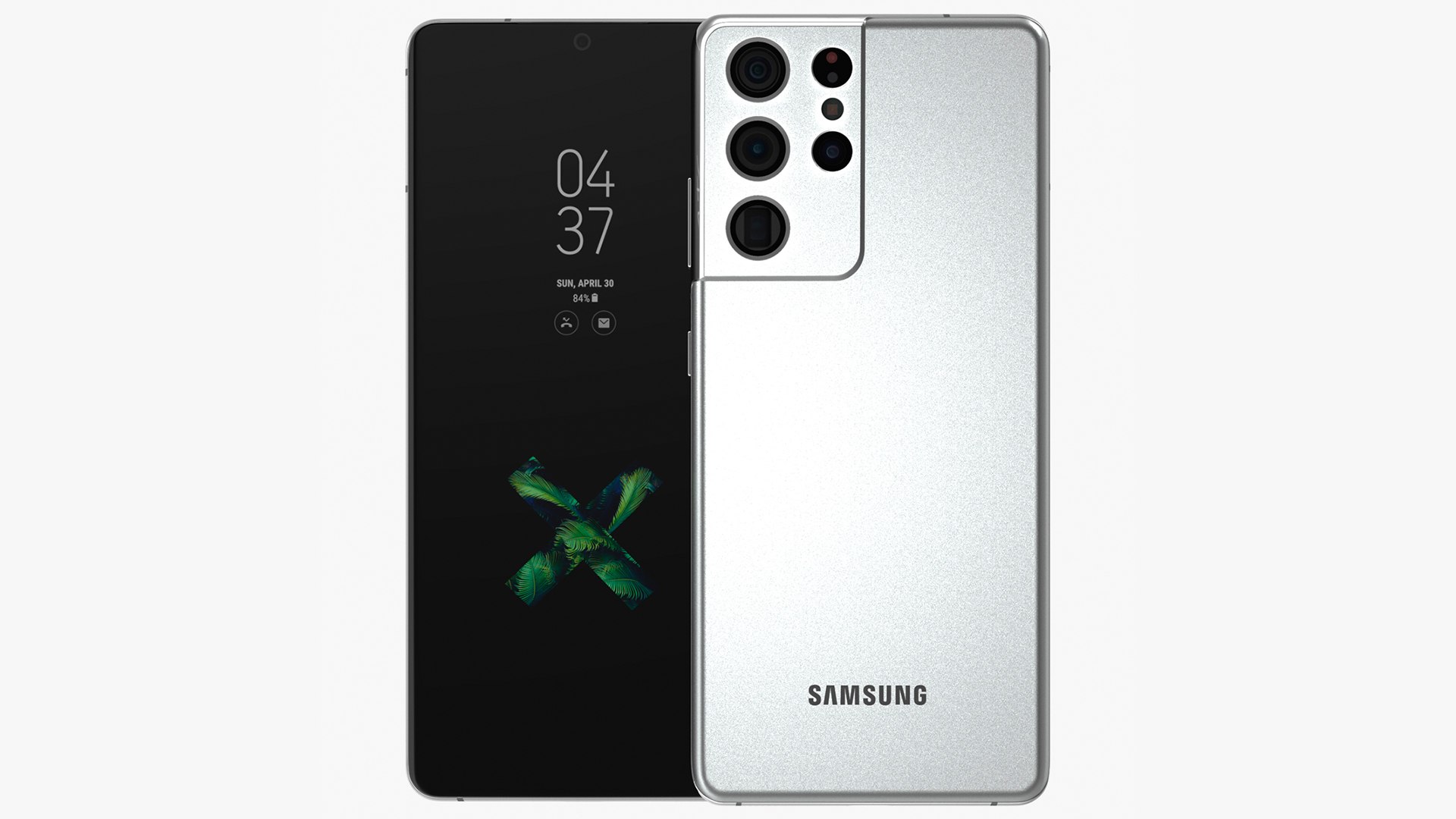 Samsung Galaxy S21 Ultra 5G Phantom Silver 3D model preview