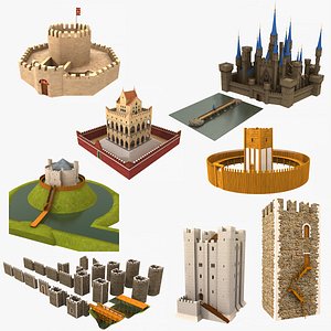 3D model Medieval Castles Collection