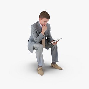 Businessman Reading