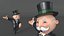 Mr Monopoly Character Welcome Pose