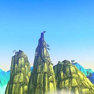 The gourd mountains cartoon dashan model 3D model