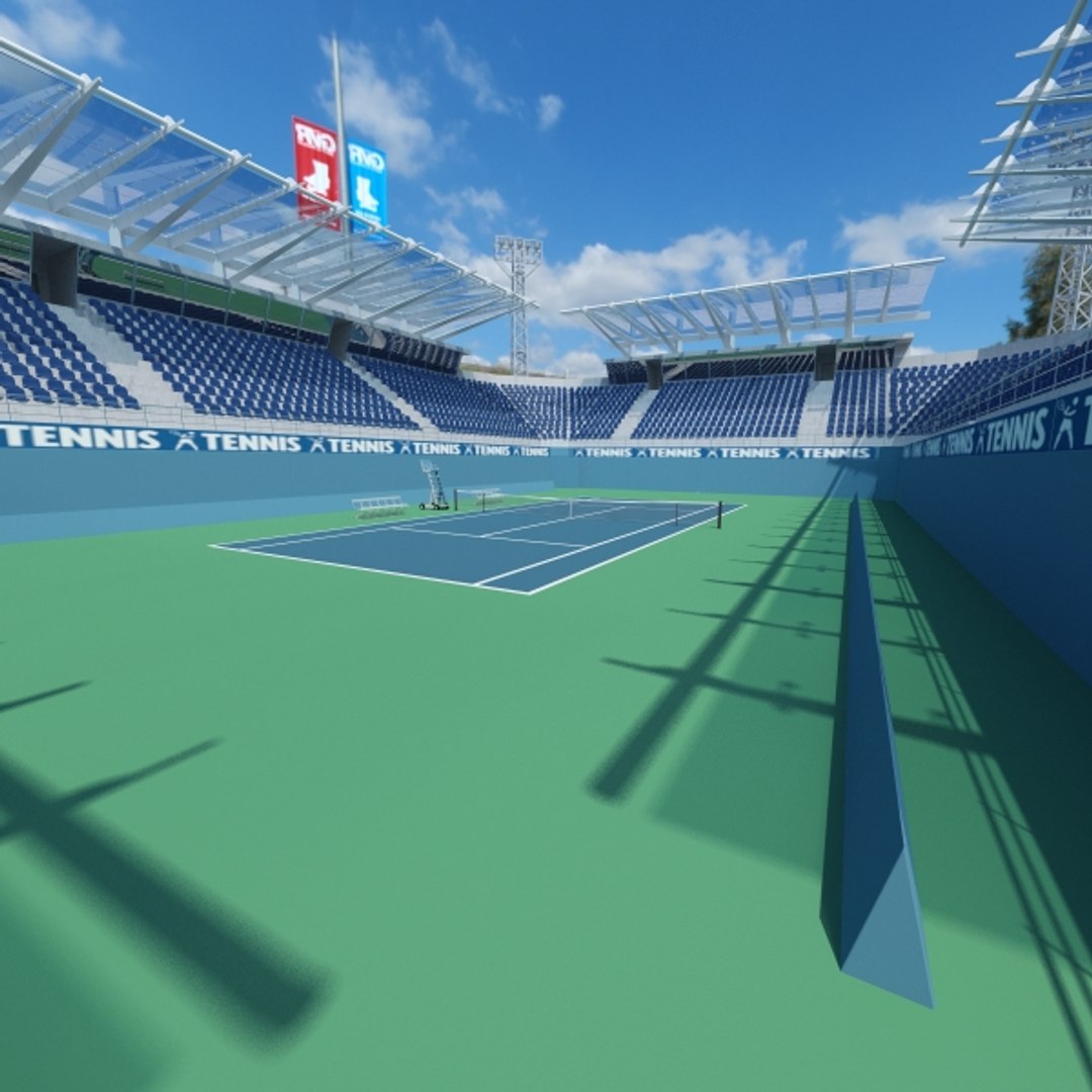 3d Tennis Court Model