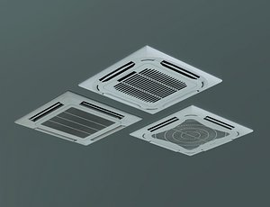 Low Poly Ceiling Air Conditioner