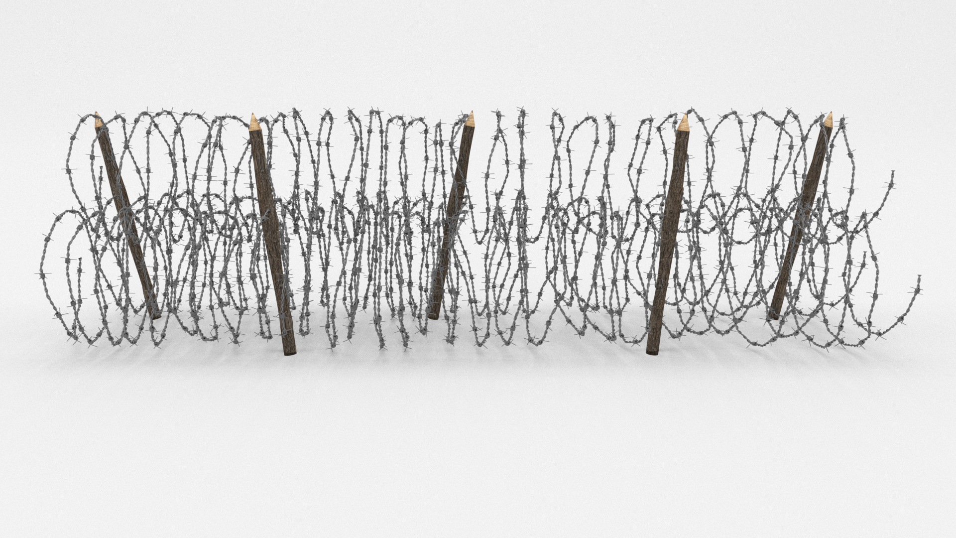 3D Barbed Wire Obstacle Model - TurboSquid 1191618