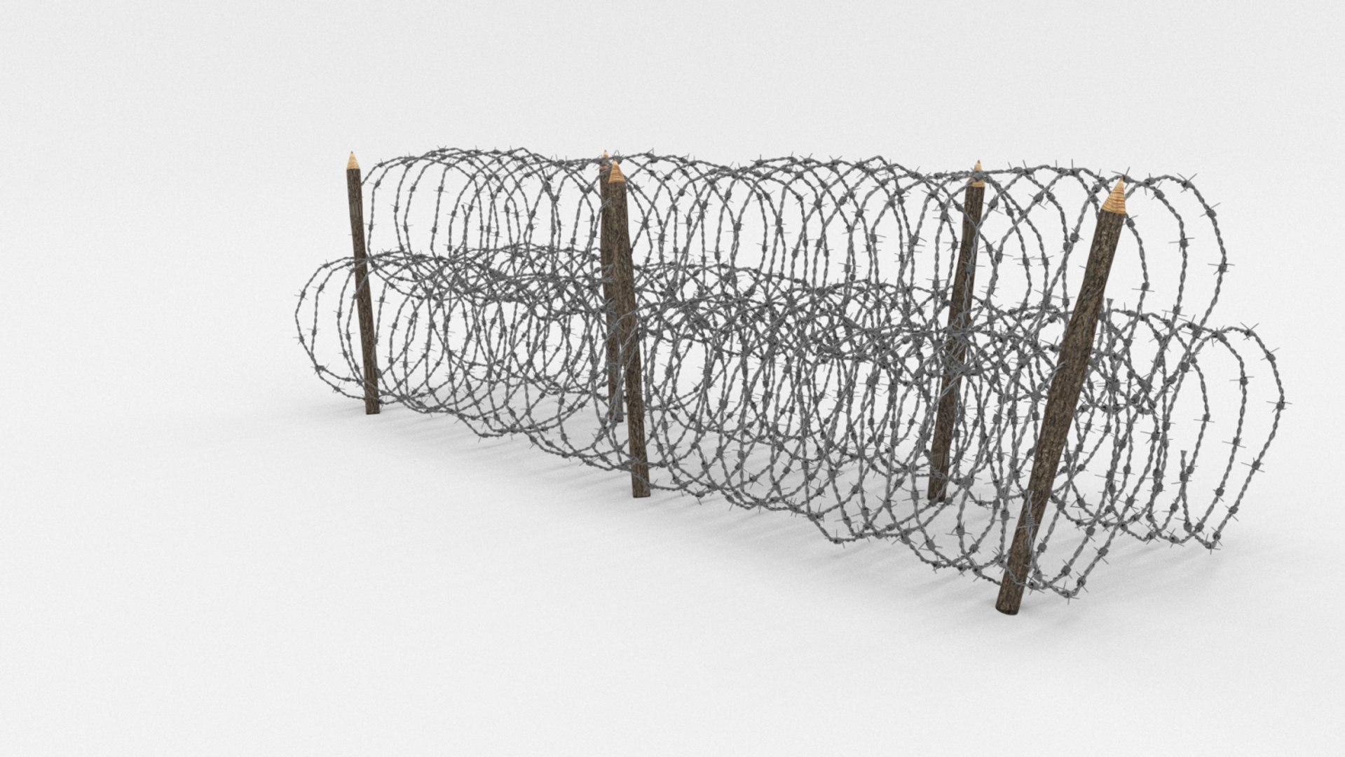 3D Barbed Wire Obstacle Model - TurboSquid 1191618