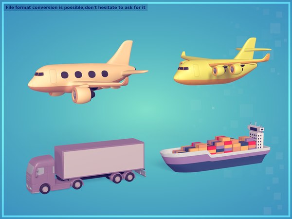 Cartoon Transport Vehicles Pack