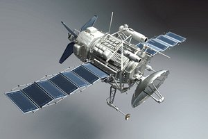 spy satellite 3d model