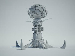 Futuristic Sci Fi Building 5