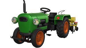 3D Tractor Seed Drill