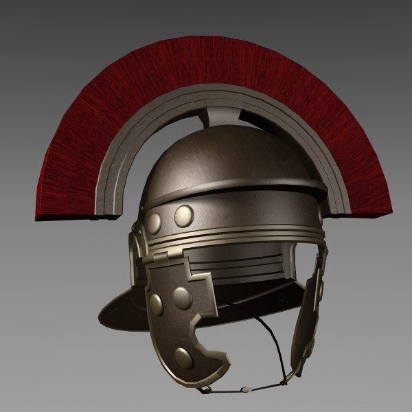 3d model roman centurion helmet