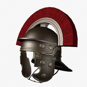 3d model roman centurion helmet