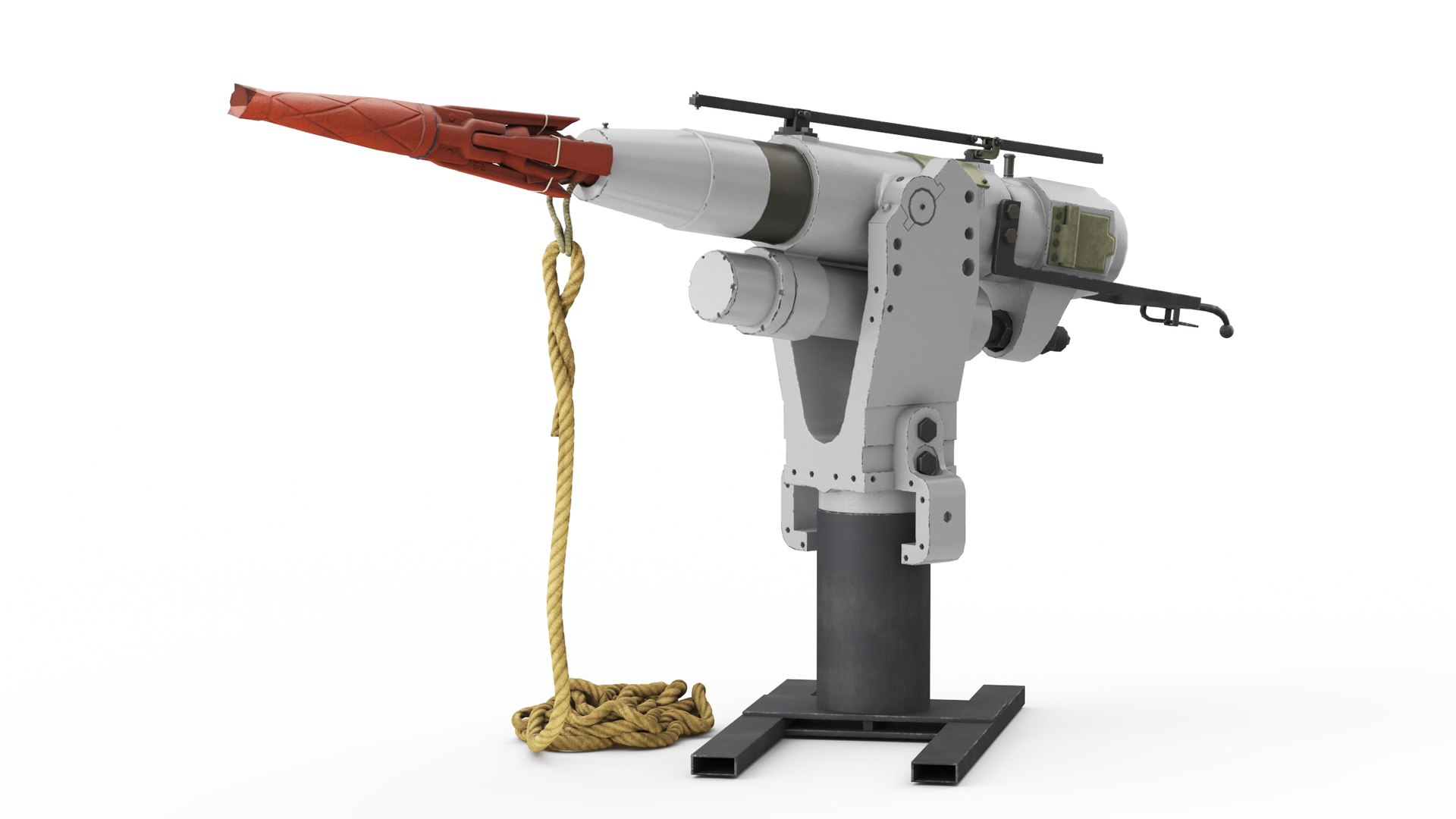 Harpoon Deck Gun 3D Model - TurboSquid 2042667