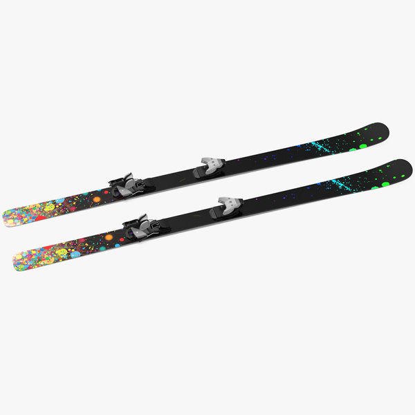 3D Snow Skis 8 model