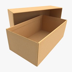 3D cardboard box