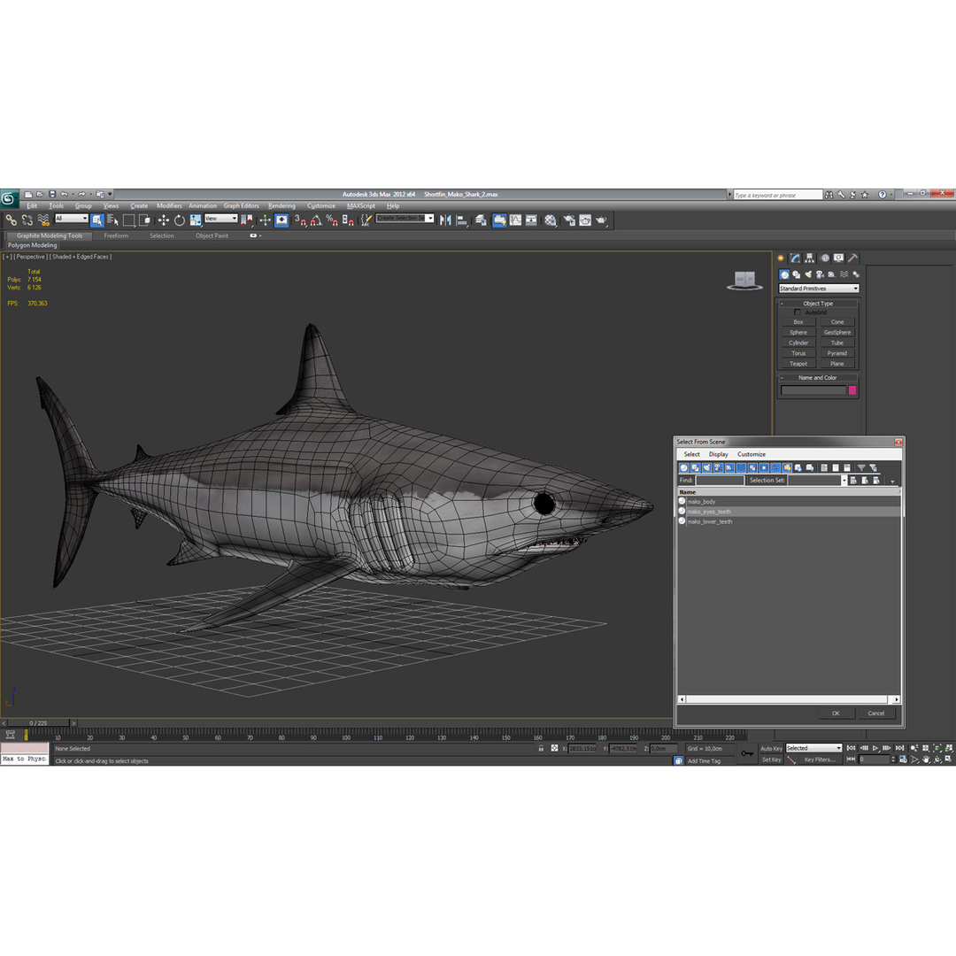 shortfin mako shark 2 3d c4d