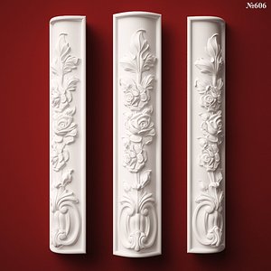 (606) Decor Element -3d STL model for CNC