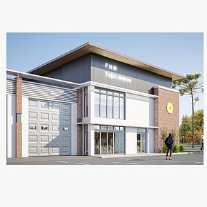 3D model fire station