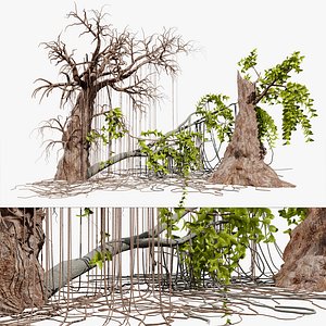 Jungle Tarzan Tree 3D