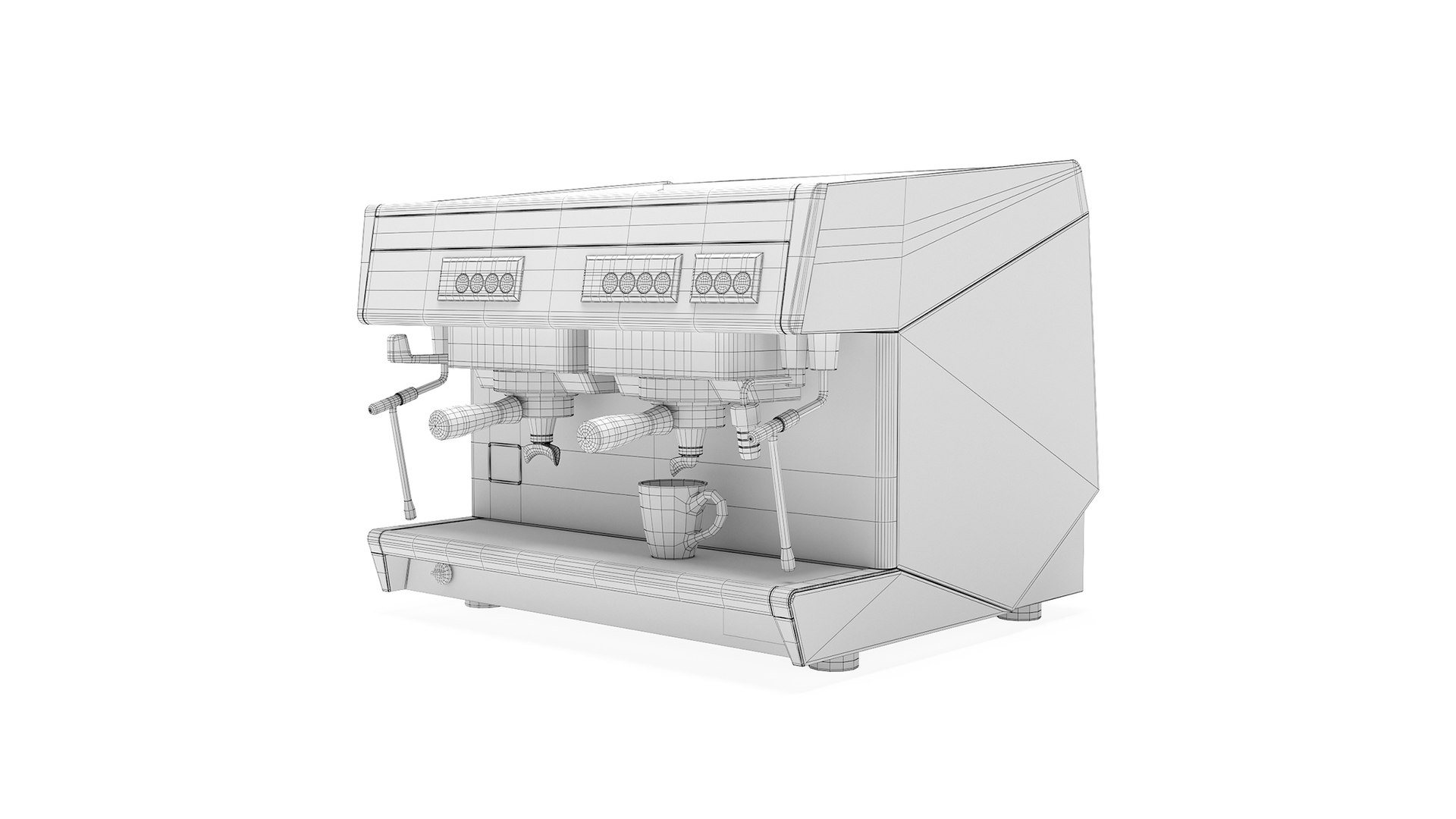 Coffee Machine UNIC Twin Mira 3D TurboSquid 2065116