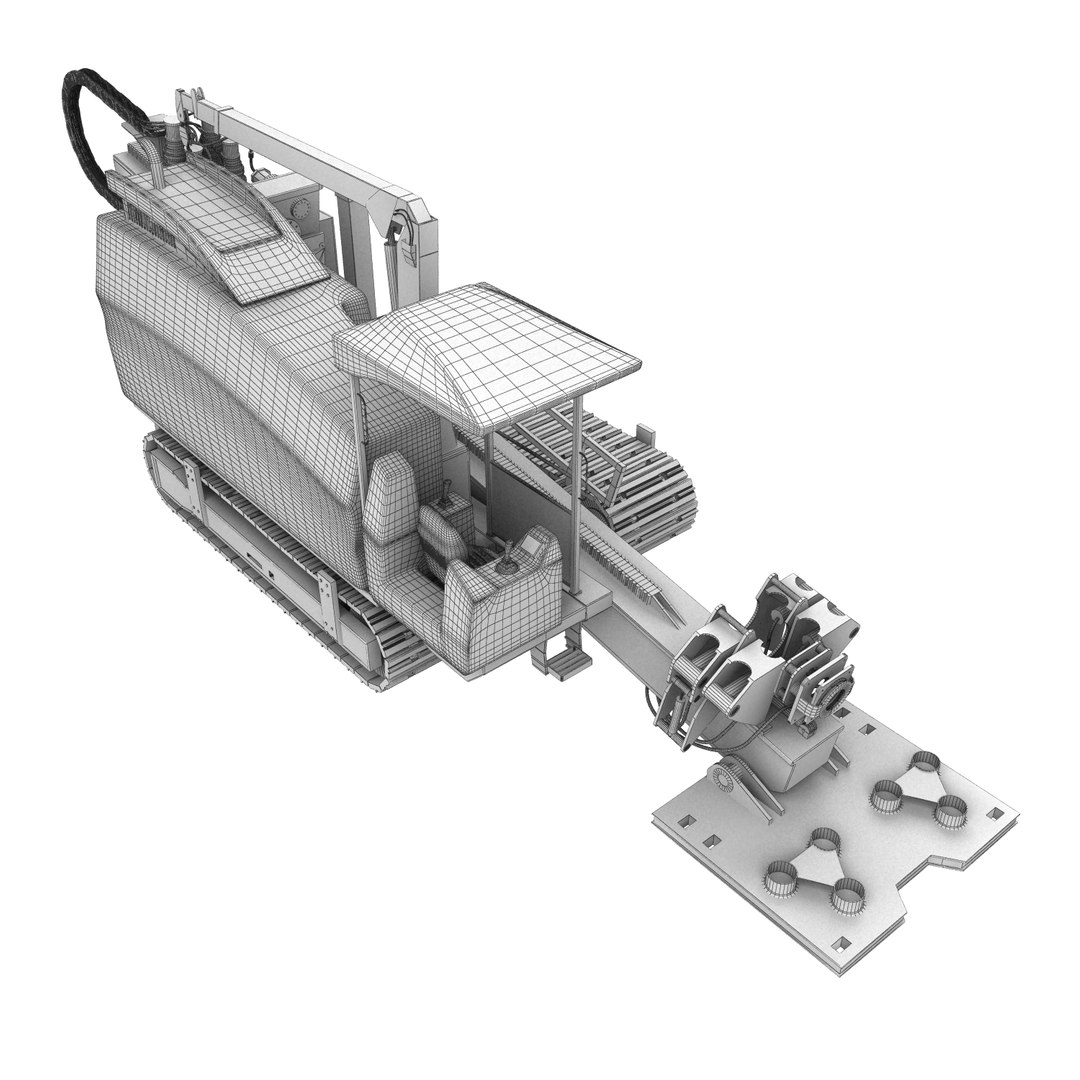 3d Directional Drilling Rig Model