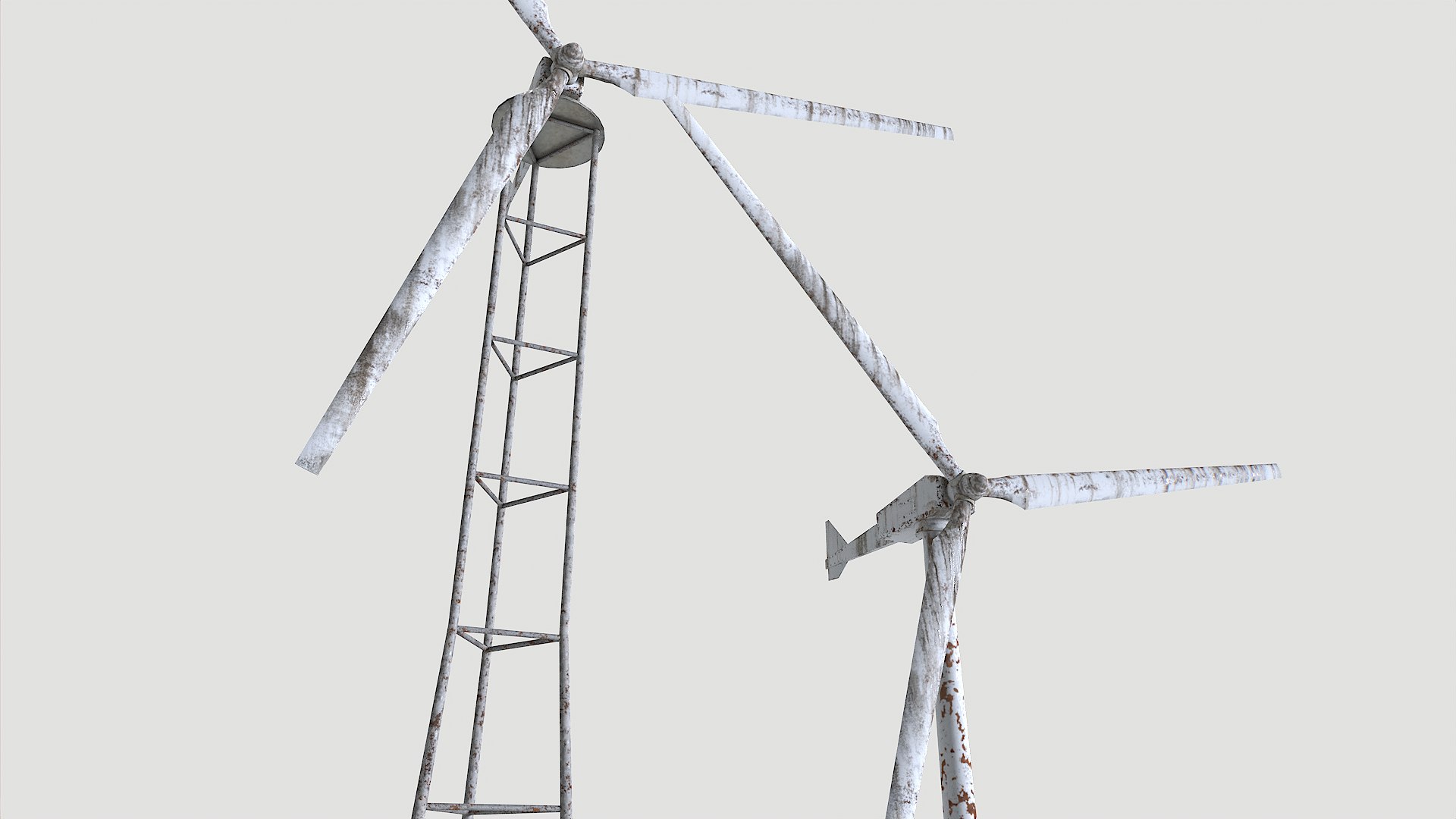 Rusty Rooftop Wind Turbine 3D Model - TurboSquid 2324512