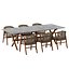 Cadeira Flexform Crono Conjunto de mesa de jantar Boma