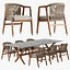 Cadeira Flexform Crono Conjunto de mesa de jantar Boma