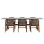 Cadeira Flexform Crono Conjunto de mesa de jantar Boma