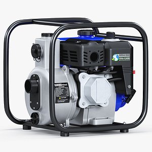 gasoline engine water pump 3D model