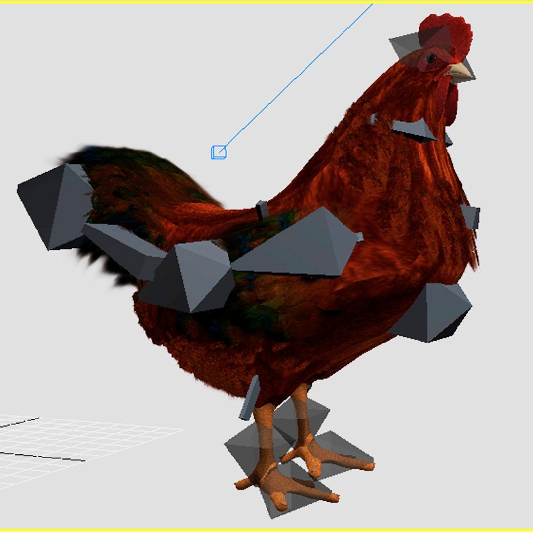 Chicken Roster 3D Model - TurboSquid 2042561