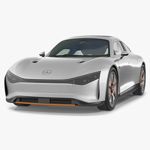 3D Mercedes Benz VISION EQXX Lights OFF Rigged for Maya