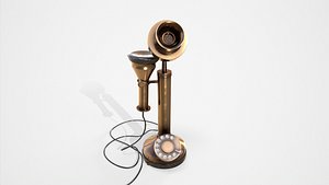 3D Vintage Telephone model