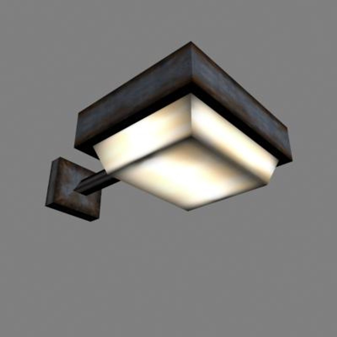 3d exterior light fixture model