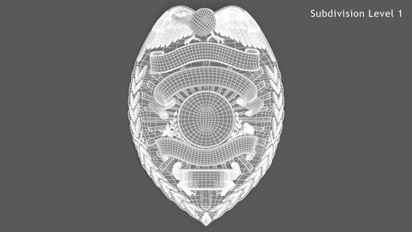 modelo 3d Placa de la policía de Estados Unidos - TurboSquid 1164379