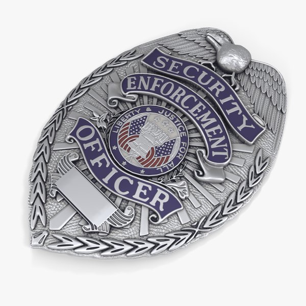 3D police badge