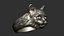 3D-модель кольца «Кошачья голова»