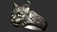3D-модель кольца «Кошачья голова»