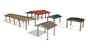 Wooden Gazebo Pitched Roof Cover