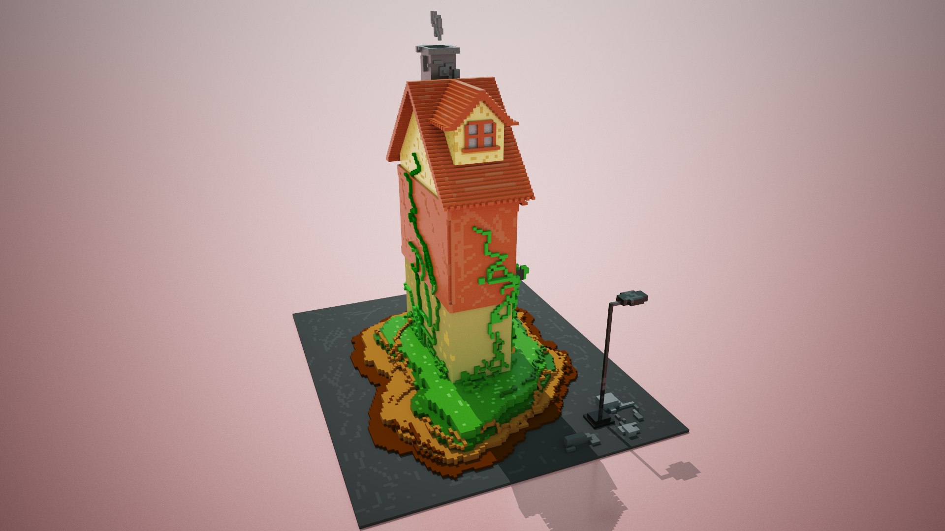3D Voxel Cartoon House 3D - TurboSquid 1761081