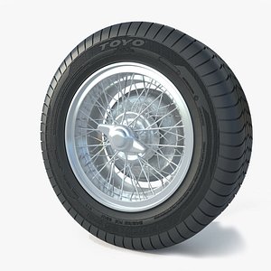 Wheel Rim Tire 16 3D