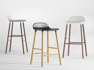 3D model form barstool