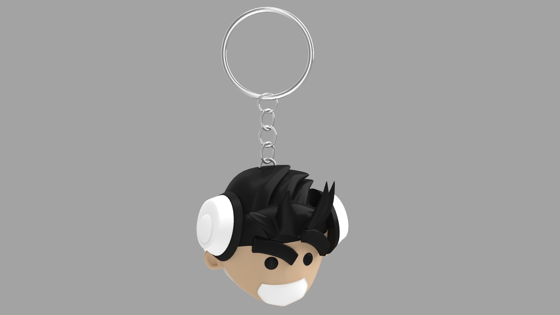 Cartoon Head Keychain Model - TurboSquid 2390424