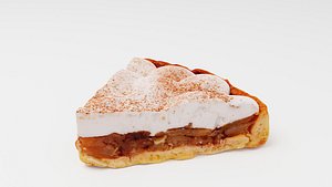 Apple pie or cake with sour cream